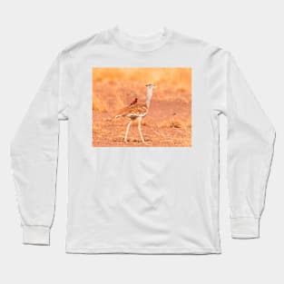 lazy bird riding ostrich Long Sleeve T-Shirt